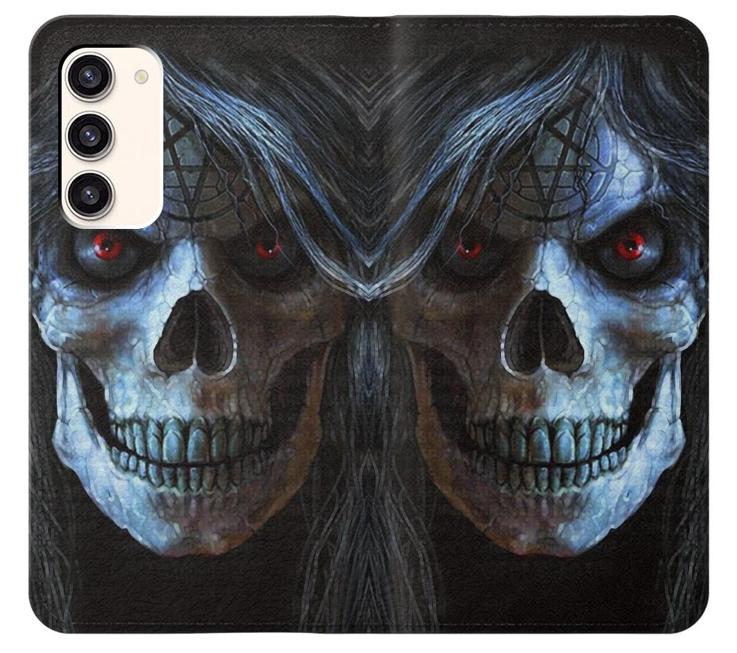S2585 Mal mort Crâne Pentacle Etui Coque Housse pour Samsung Galaxy S23 Plus